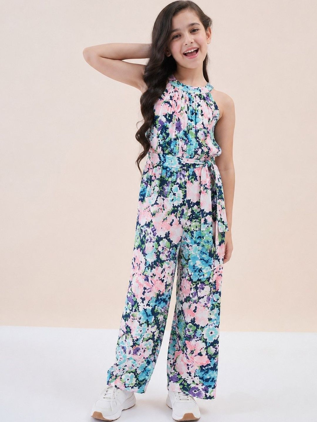 StyloBug Girls Printed Jumpsuit-picture-22
