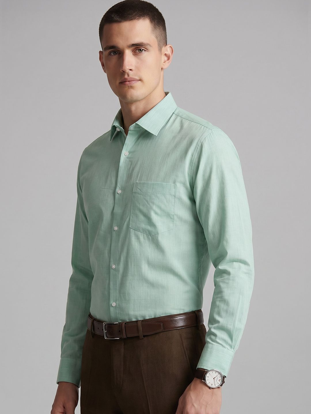 Van Heusen Spread Collar Pure Cotton Formal Shirt-picture-57