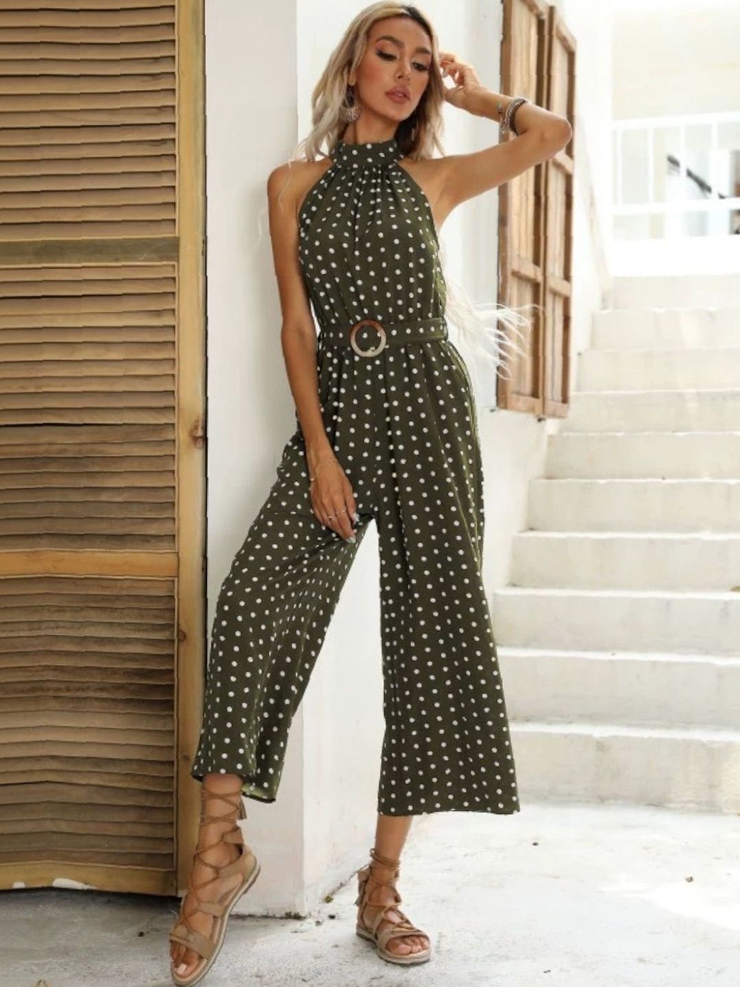 StyleCast Halter Neck Printed Jumpsuit-picture-15