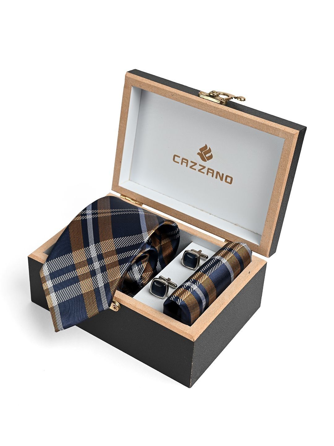 Cazzano Men Striped Ties & Cufflinks-picture-24