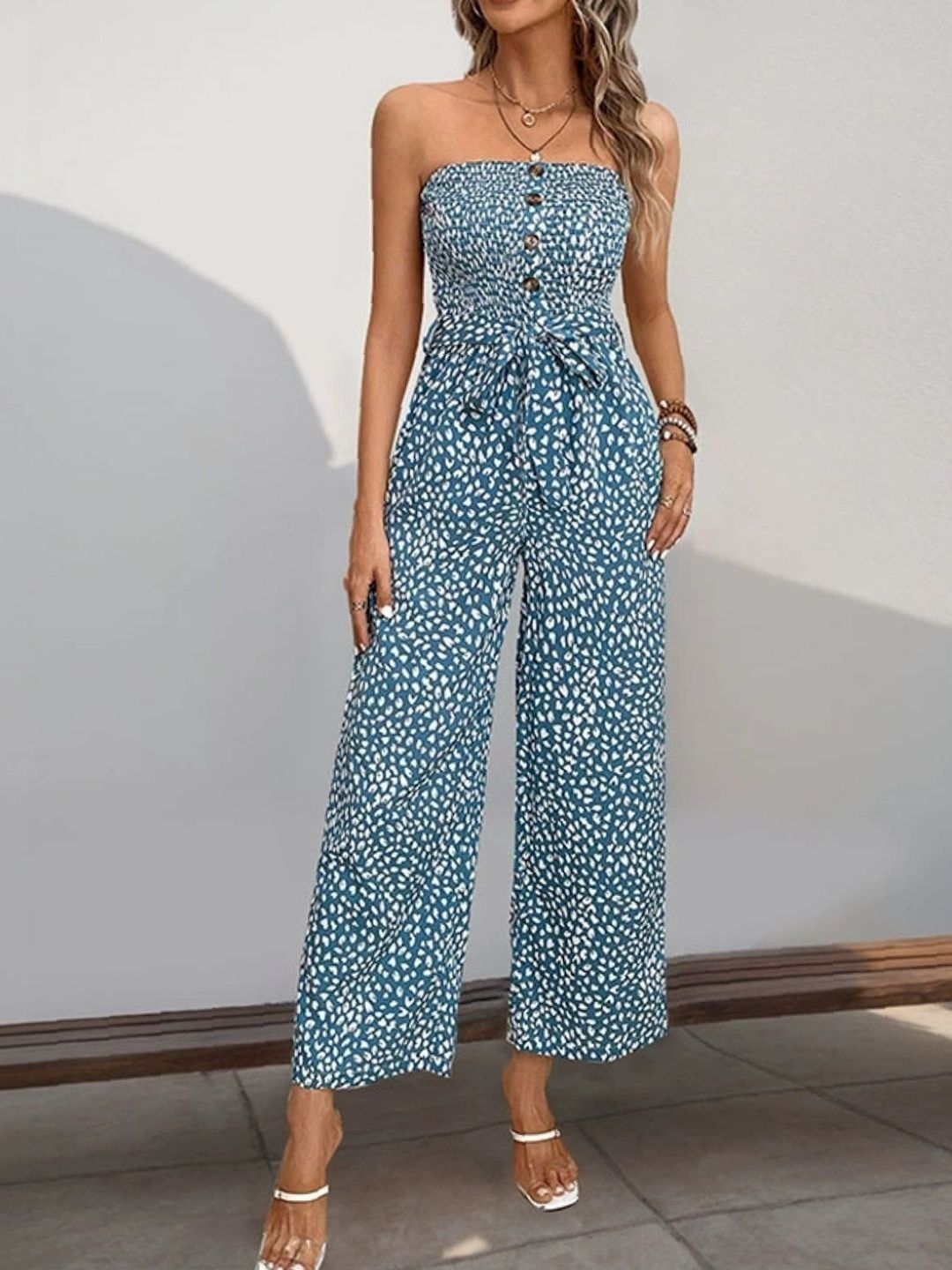 StyleCast Off-Shoulder Printed Jumpsuit-picture-19