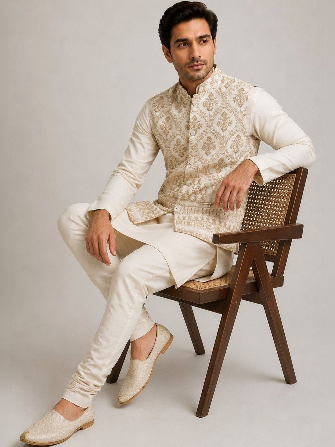 ESTYLISHKART Woven Design Nehru Jackets-picture-56
