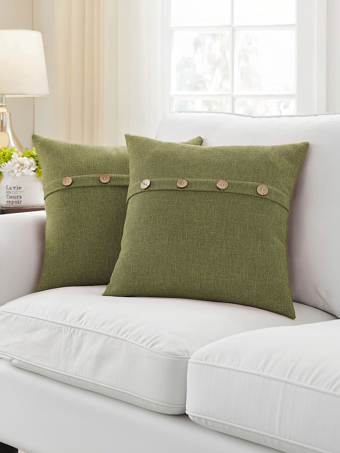 Khooti Green Set of 2 Square Cushion Covers-picture-37
