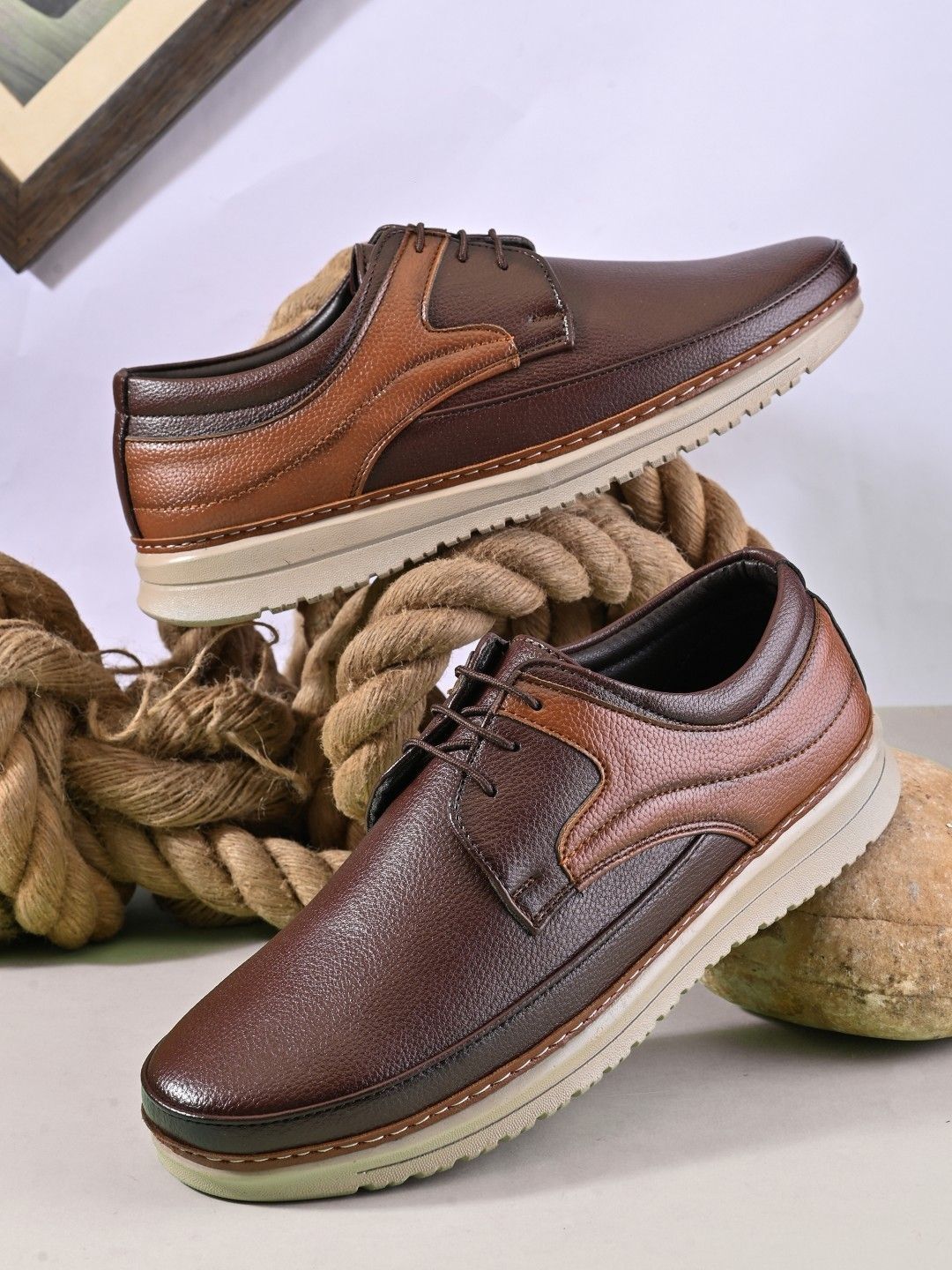 Roadster Men Textured Derbys-picture-56