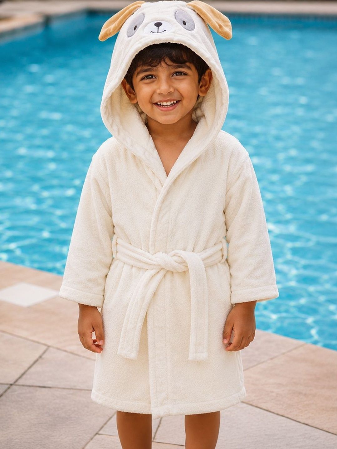 MiArcus Boys Cotton Knee Length Bath Robe-picture-18