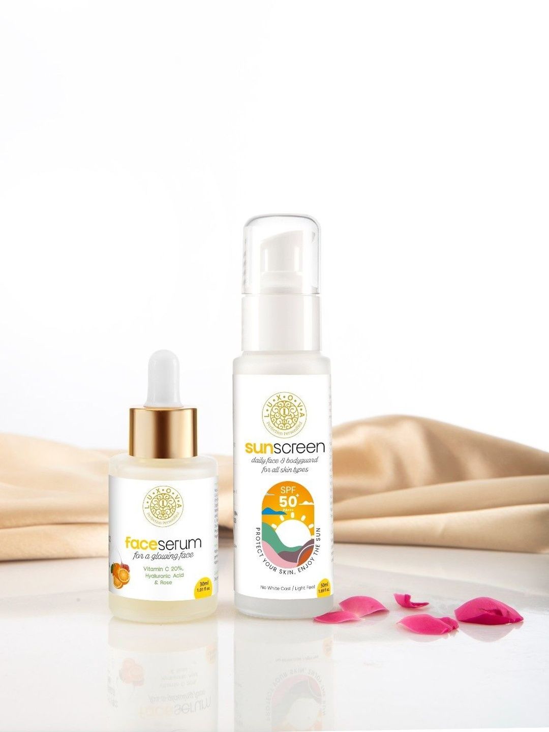 luxova Set Of 2 Hyaluronic Acid Face Serum With Sunscreen Lotion SPF50-image-22
