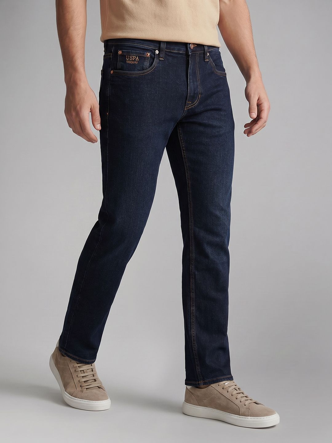 U.S. Polo Assn. Denim Co. U.S. Polo Assn. Denim Co. Men Slim Straight Fit Stretchable Jeans