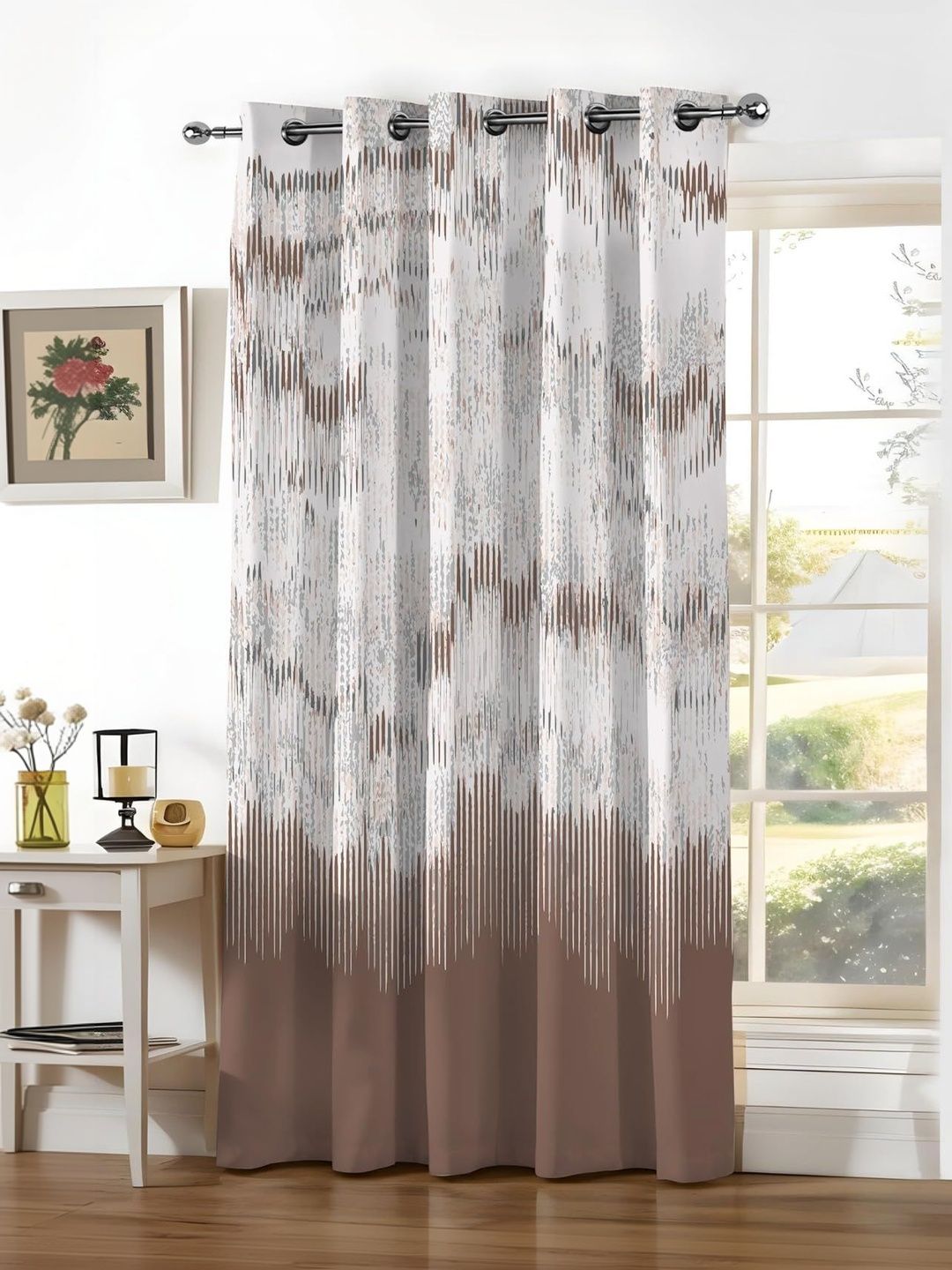 AAVIS DECOR Brown Black Out Window Curtain-image-42