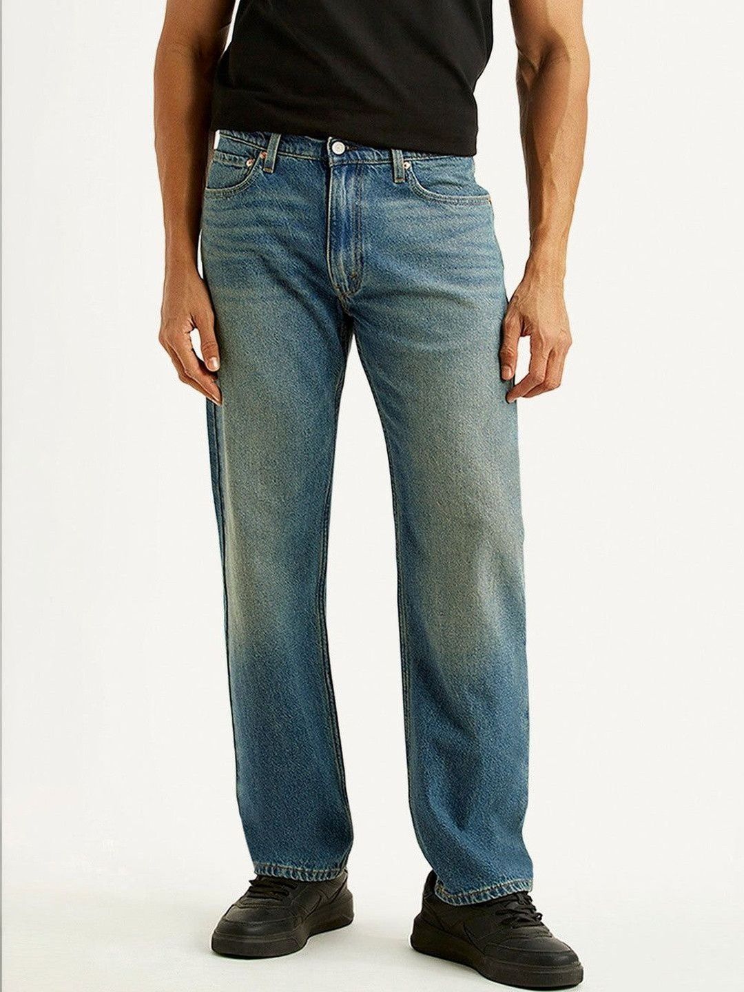 Levis Men's Loose Fit Blue Jeans-image-2