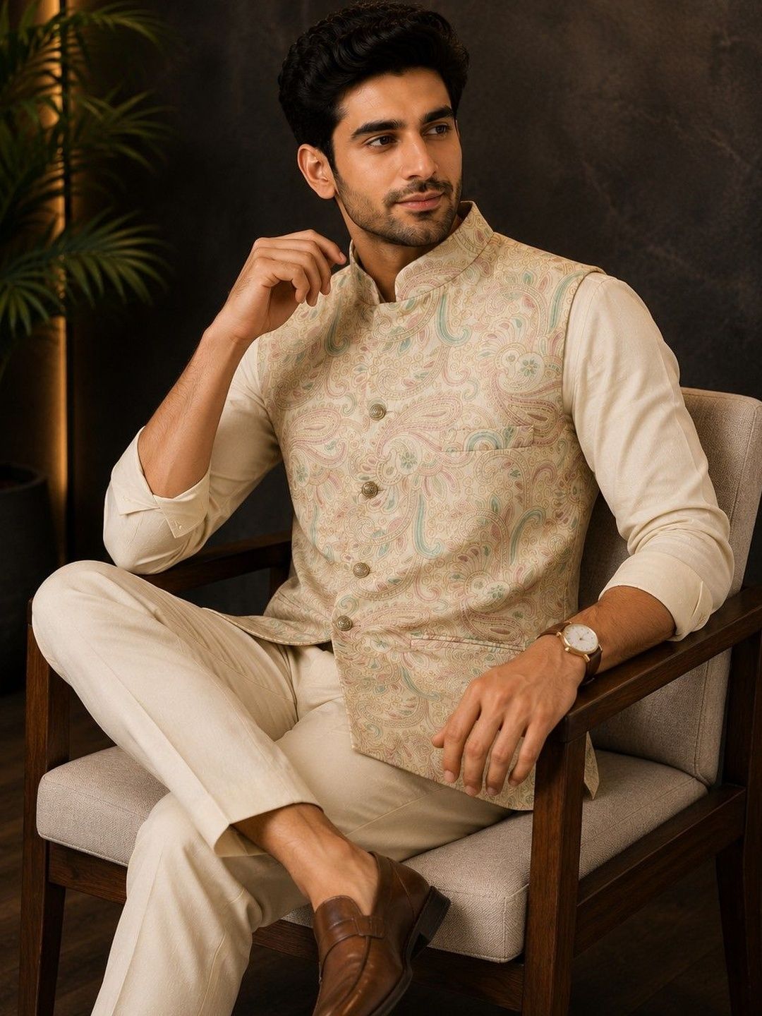 ESTYLISHKART Woven Design Nehru Jackets-picture-40