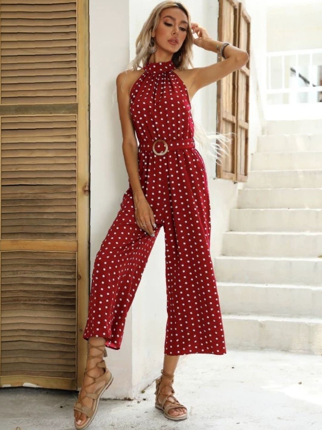StyleCast Halter Neck Printed Jumpsuit-picture-27