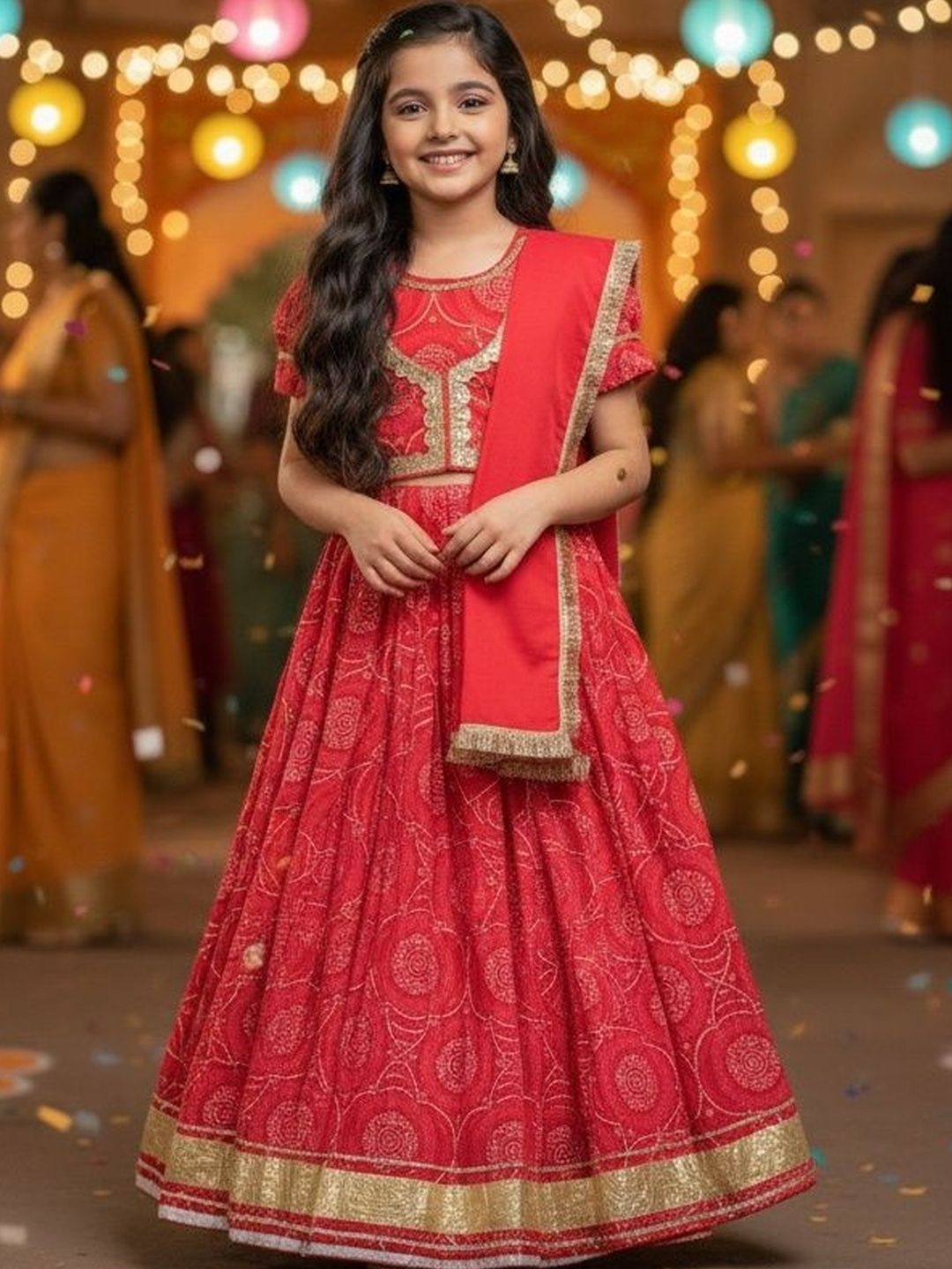 Rangi Saga Girls Embellished Ready to Wear Lehenga & Blouse With Dupatta-picture-40