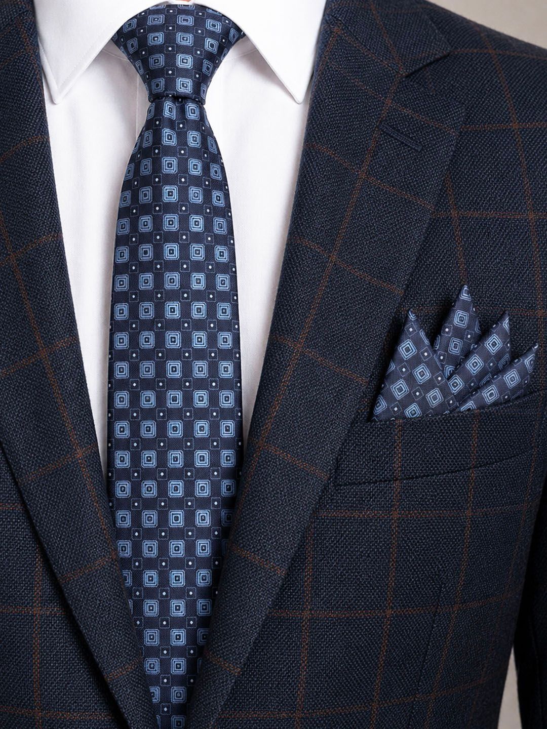 Cazzano Men Checked Skinny Tie-picture-37