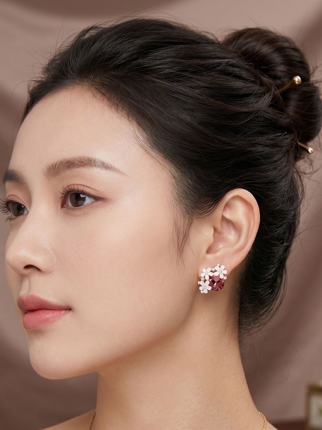 Samridhi DC Floral Studs Earrings-picture-40