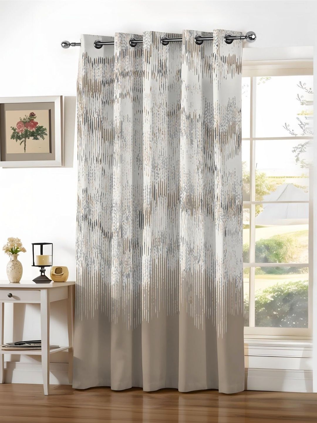 AAVIS DECOR Camel Brown Black Out Window Curtain-picture-26