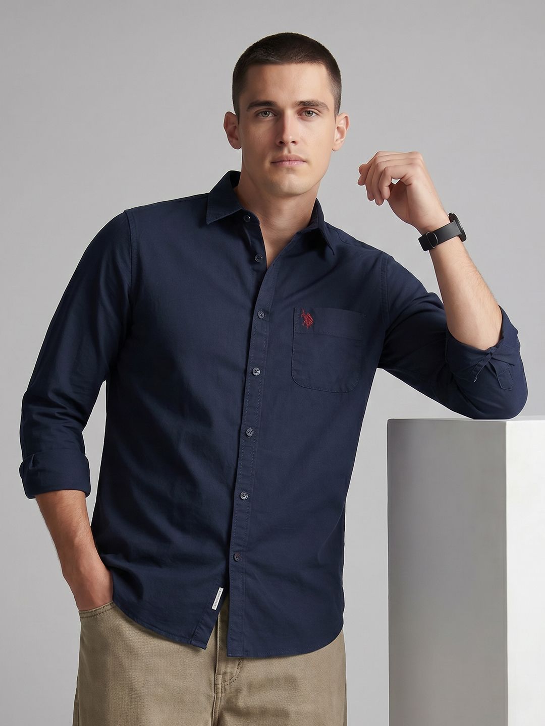 U.S. Polo Assn. Denim Co. Pure Cotton Casual Shirt-picture-25