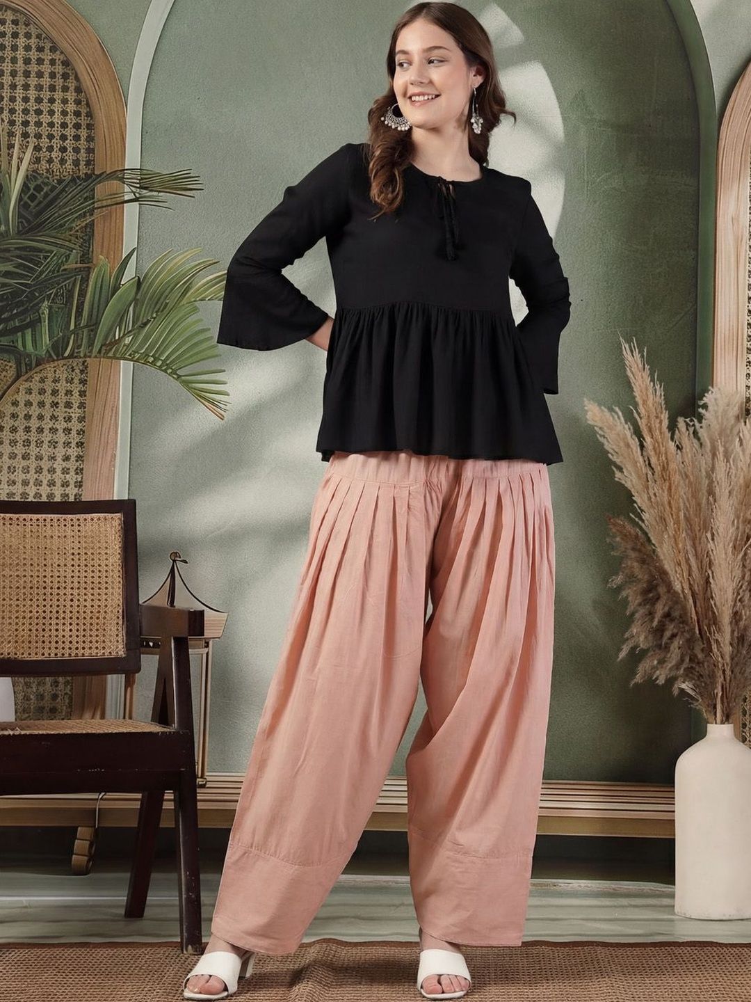 KALINI Women Loose Fit Cotton Salwar-picture-32