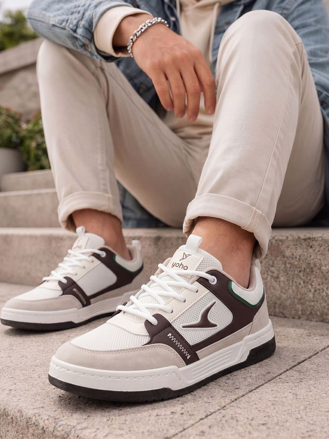 yoho Men Colourblocked PU Sneakers-picture-54