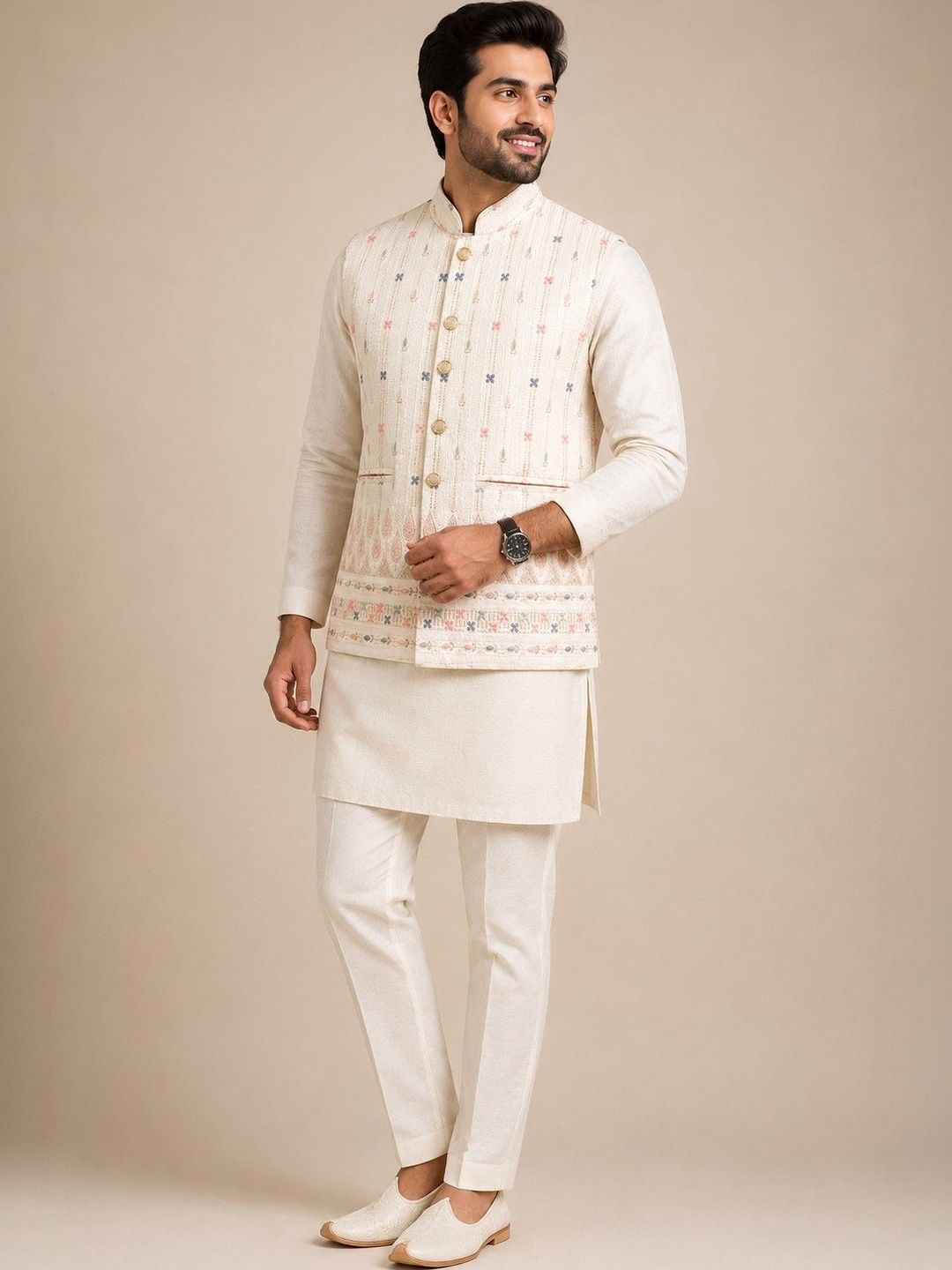 ESTYLISHKART Woven Design Nehru Jackets-picture-10
