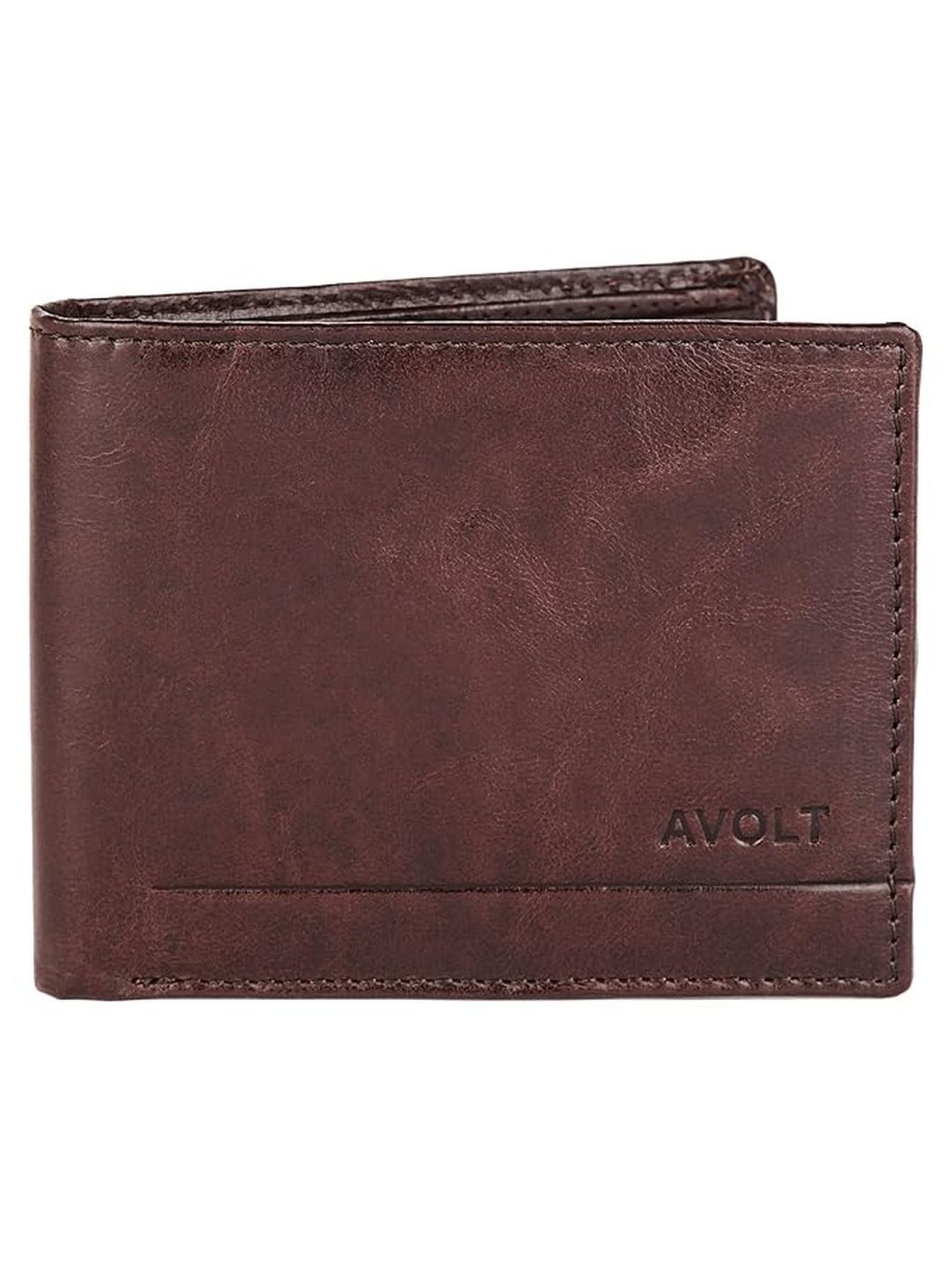 AVOLT Men Leather Two Fold Wallet-picture-1