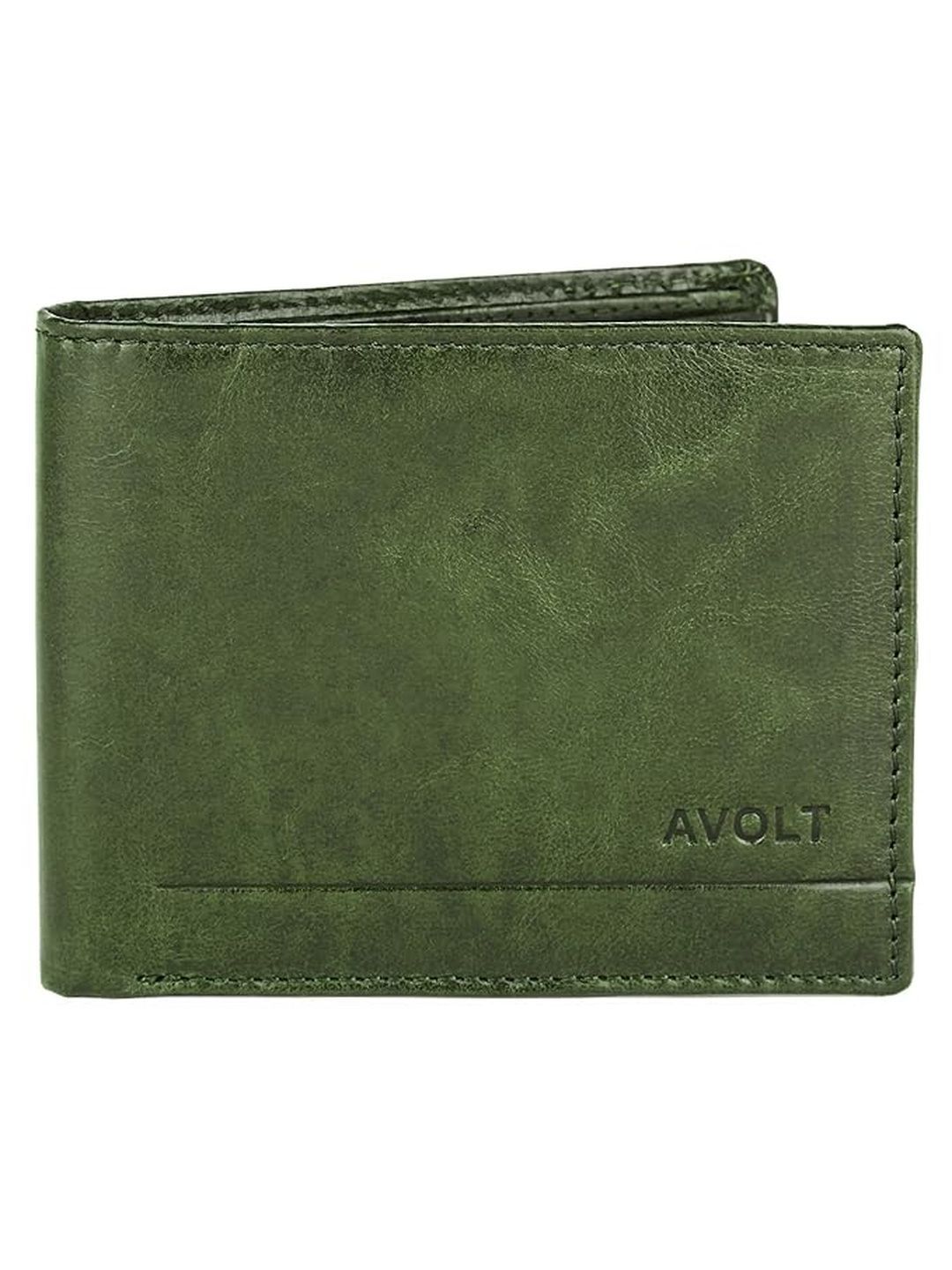 AVOLT Men Textured Leather Two Fold Wallet-picture-2