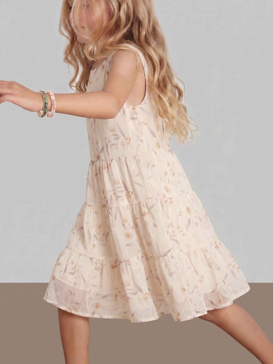 Vero Moda Floral Print A-Line Dress-image-8