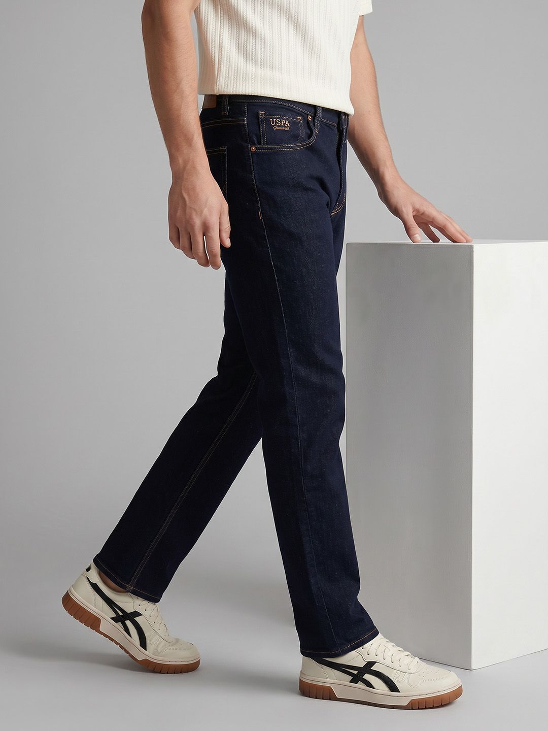 U.S. Polo Assn. Denim Co. Men Slim Straight Fit Stretchable Jeans-picture-12