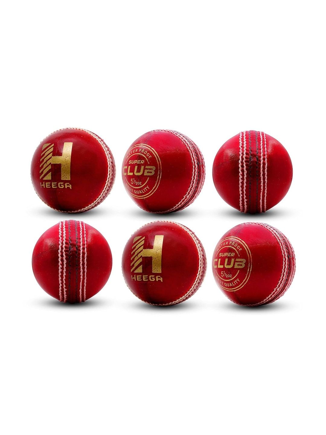 Super Club Set of 6 Leather Cricket Balls-image-1