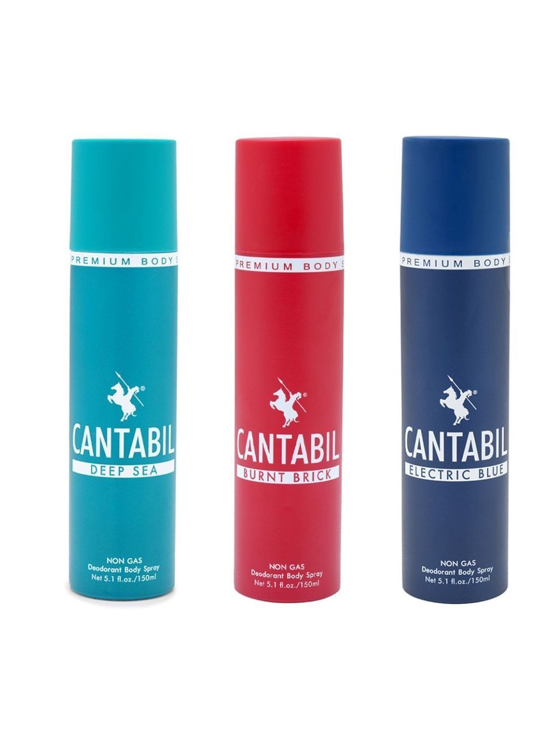 Cantabil Set Of 3 Deep Sea ,Electric Blue ,Burnt Brick No Gas Deodorant - 150ml Each-image-22