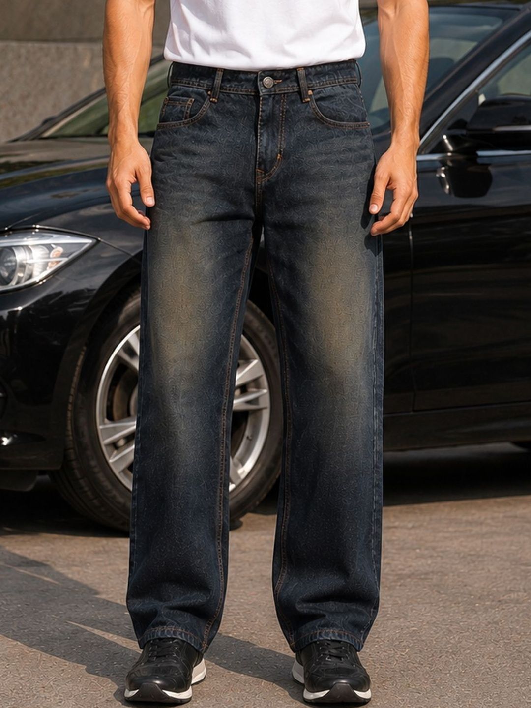 KARVENS Men Relaxed Fit Mid-Rise Stretchable Jeans-picture-51