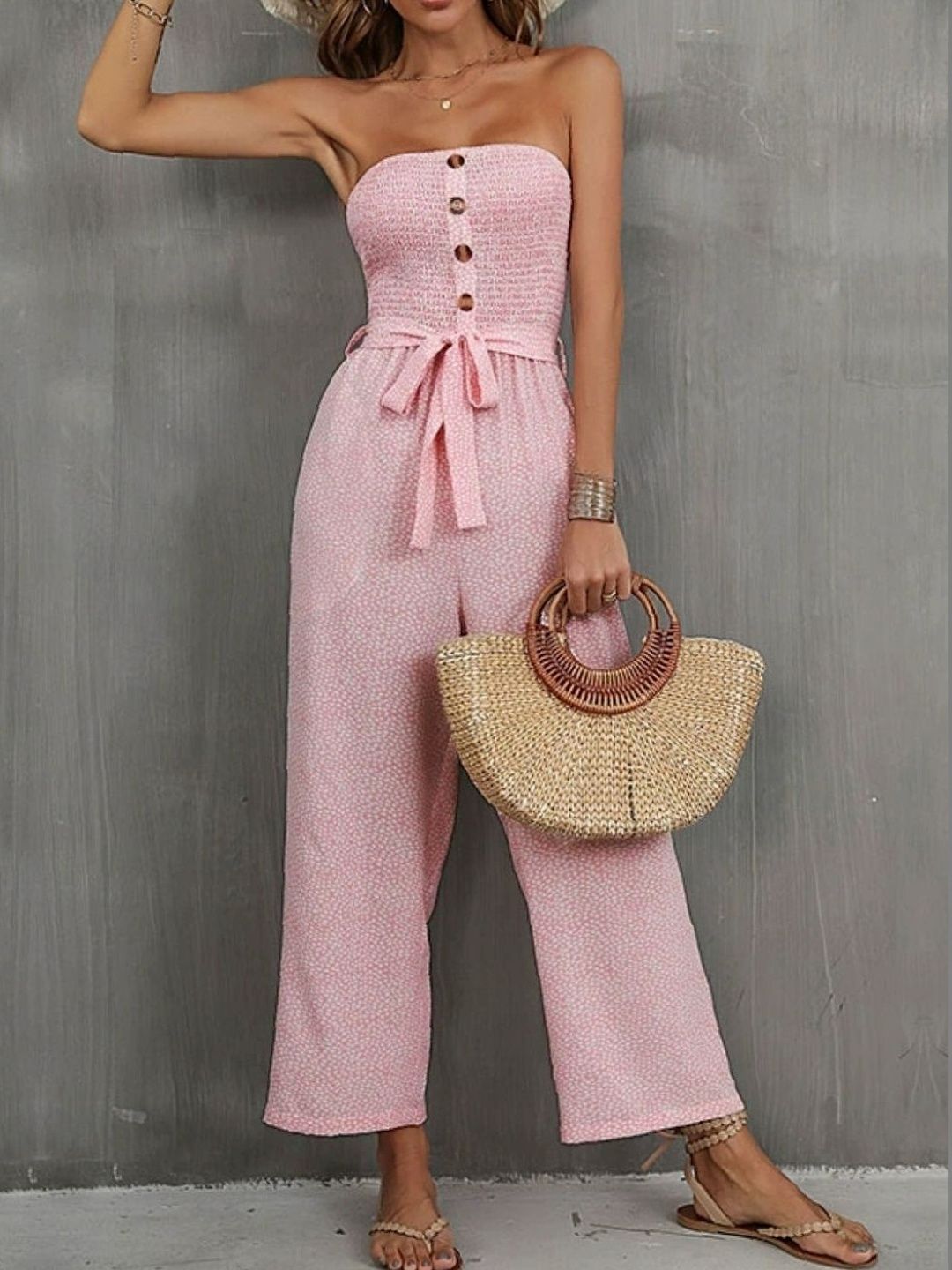 StyleCast Off-Shoulder Printed Jumpsuit-picture-20