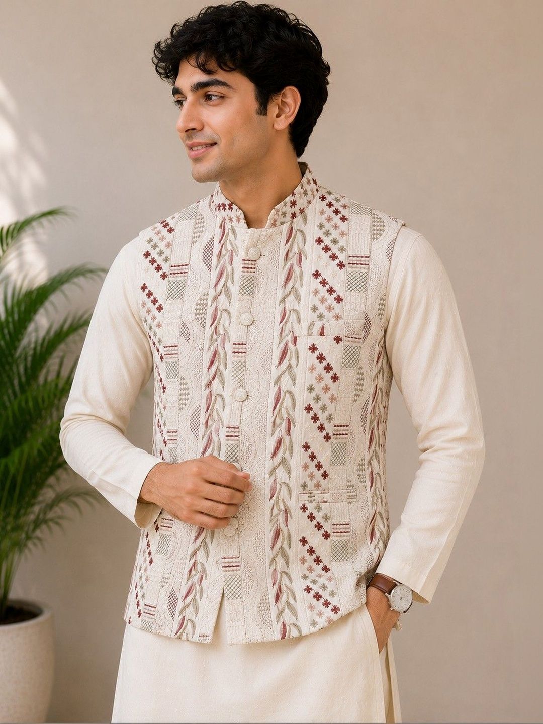 ESTYLISHKART Woven Design Nehru Jackets-picture-42