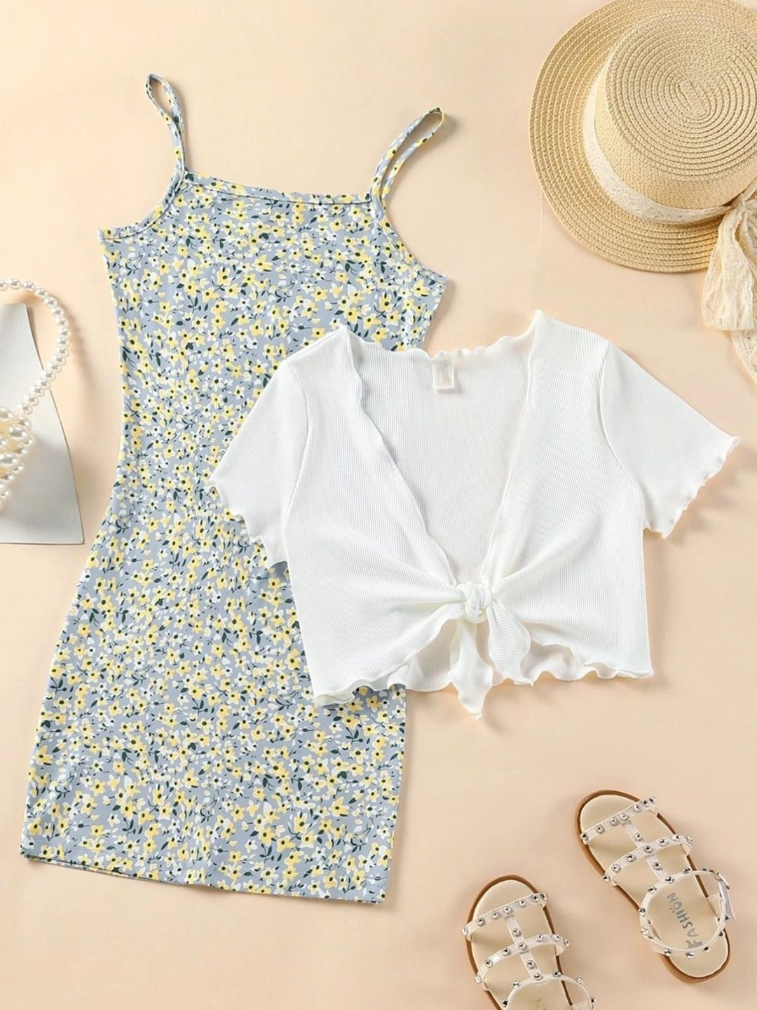 KALINI Floral Print Bodycon Maxi Dress-picture-28