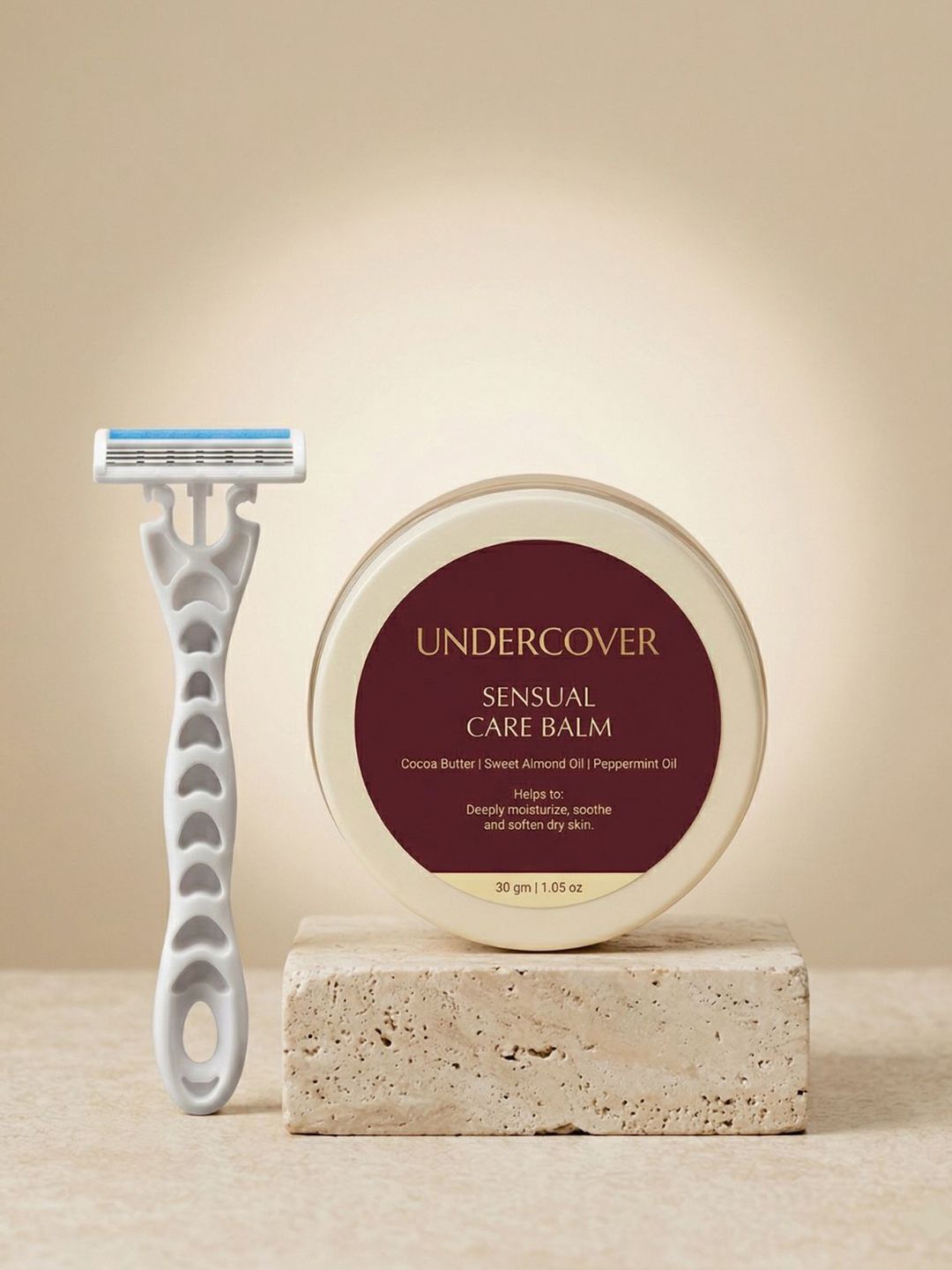 undercover Women Pack of 2 Body Razor and Sensual Care Balm (30 gm)-picture-37