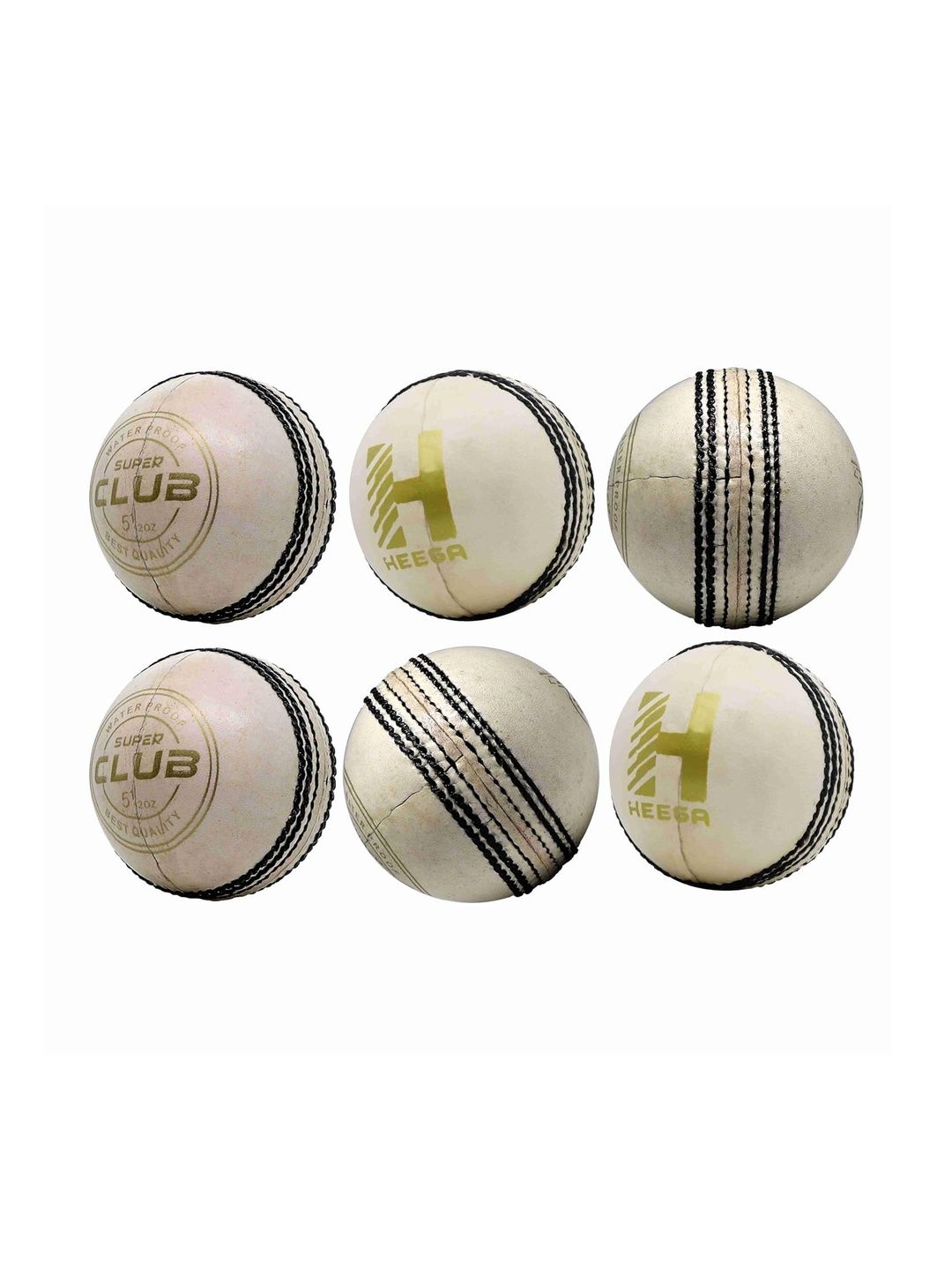 HEEGA Super Club Pack of 6 Leather Cricket Balls-picture-39