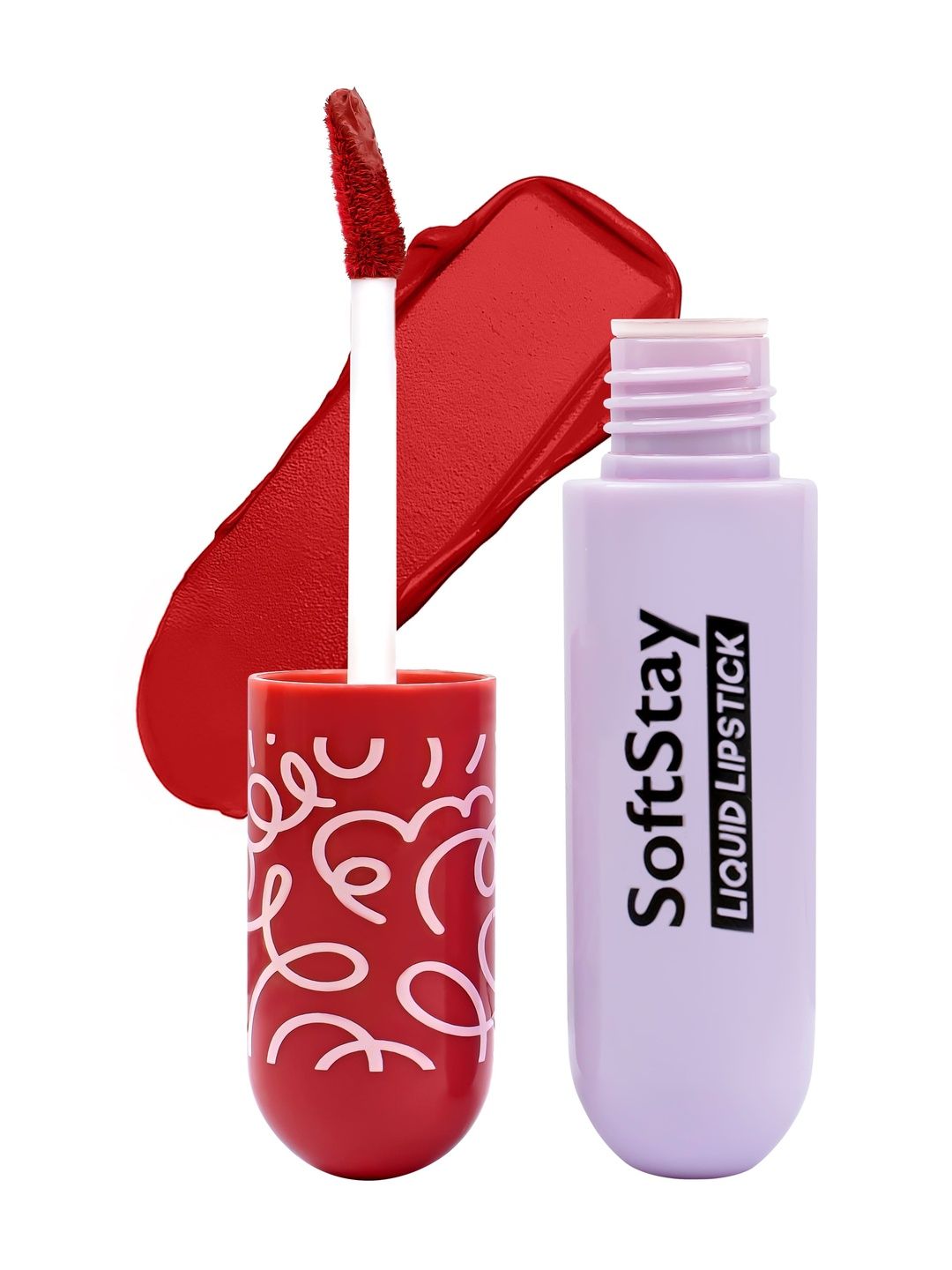 Million Colors Soft Stay Highly Pigmented Liquid Lipstick - 4 ml - Hot Red - 10-picture-43
