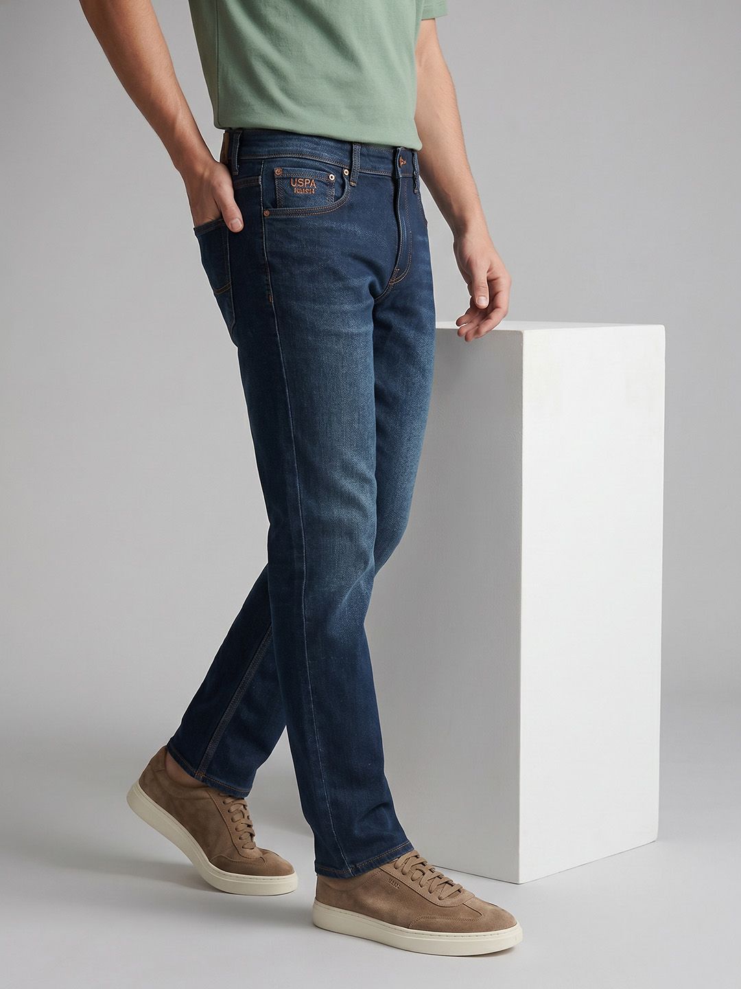 U.S. Polo Assn. Denim Co. Men Slim Straight Fit Light Fade Jeans-picture-41