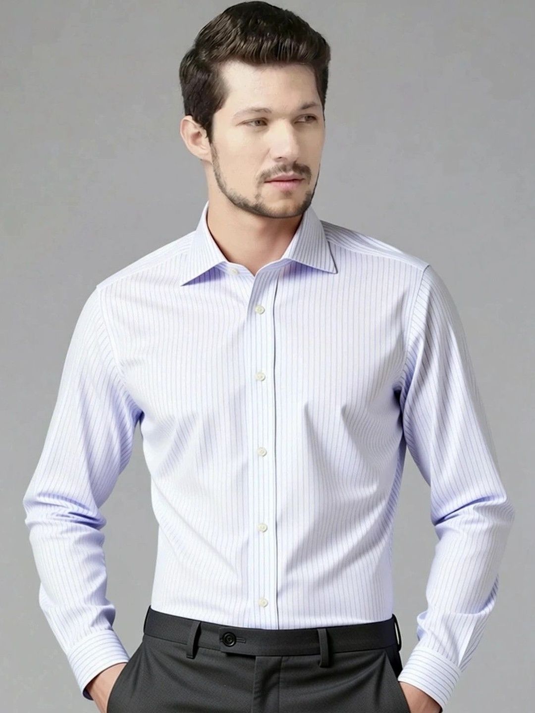 Camicissima Men Slim Fit Striped Formal Shirt-picture-34