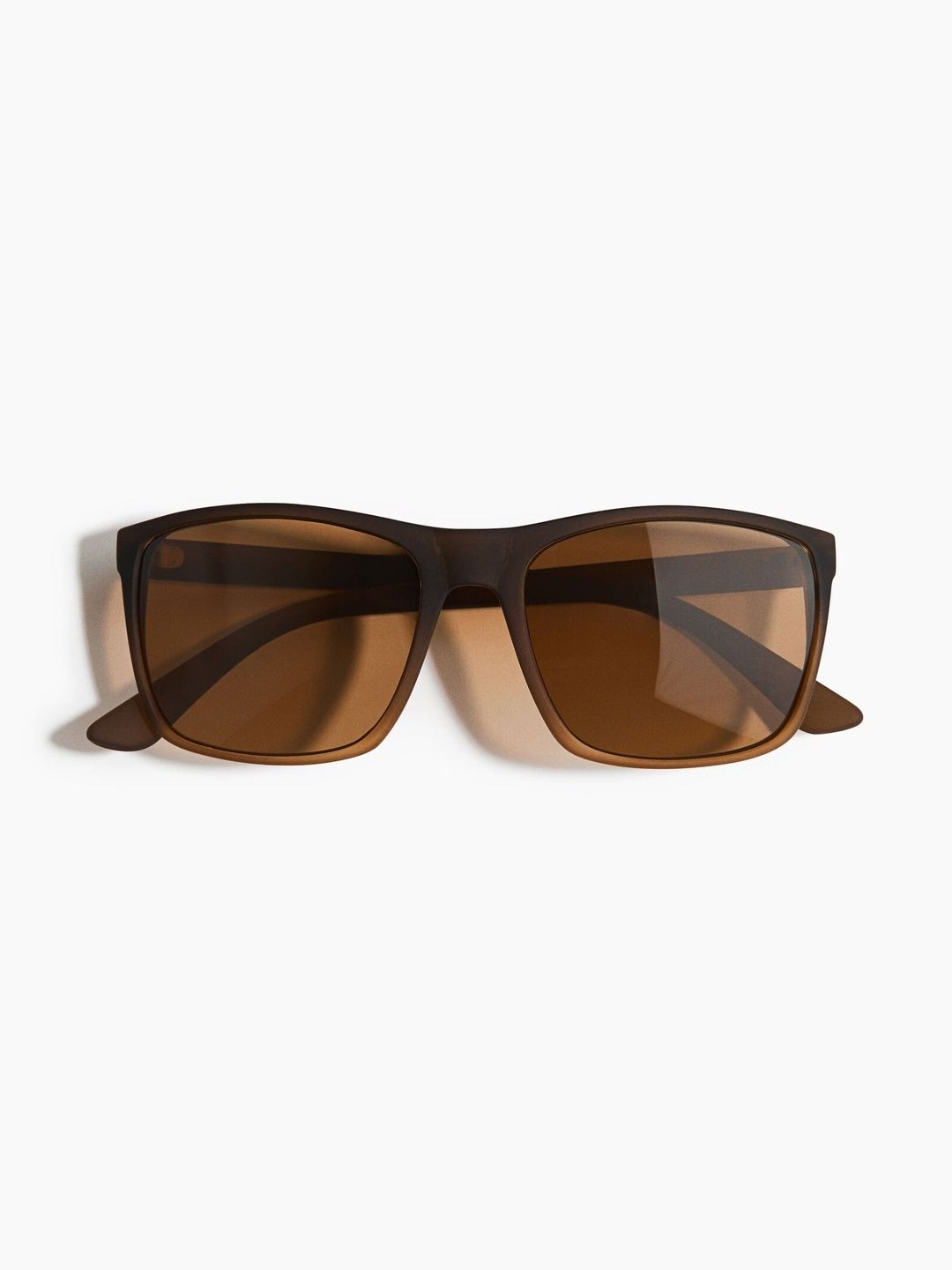 H&M Men Brown Lens & Brown Rectangle Sunglasses with-picture-30