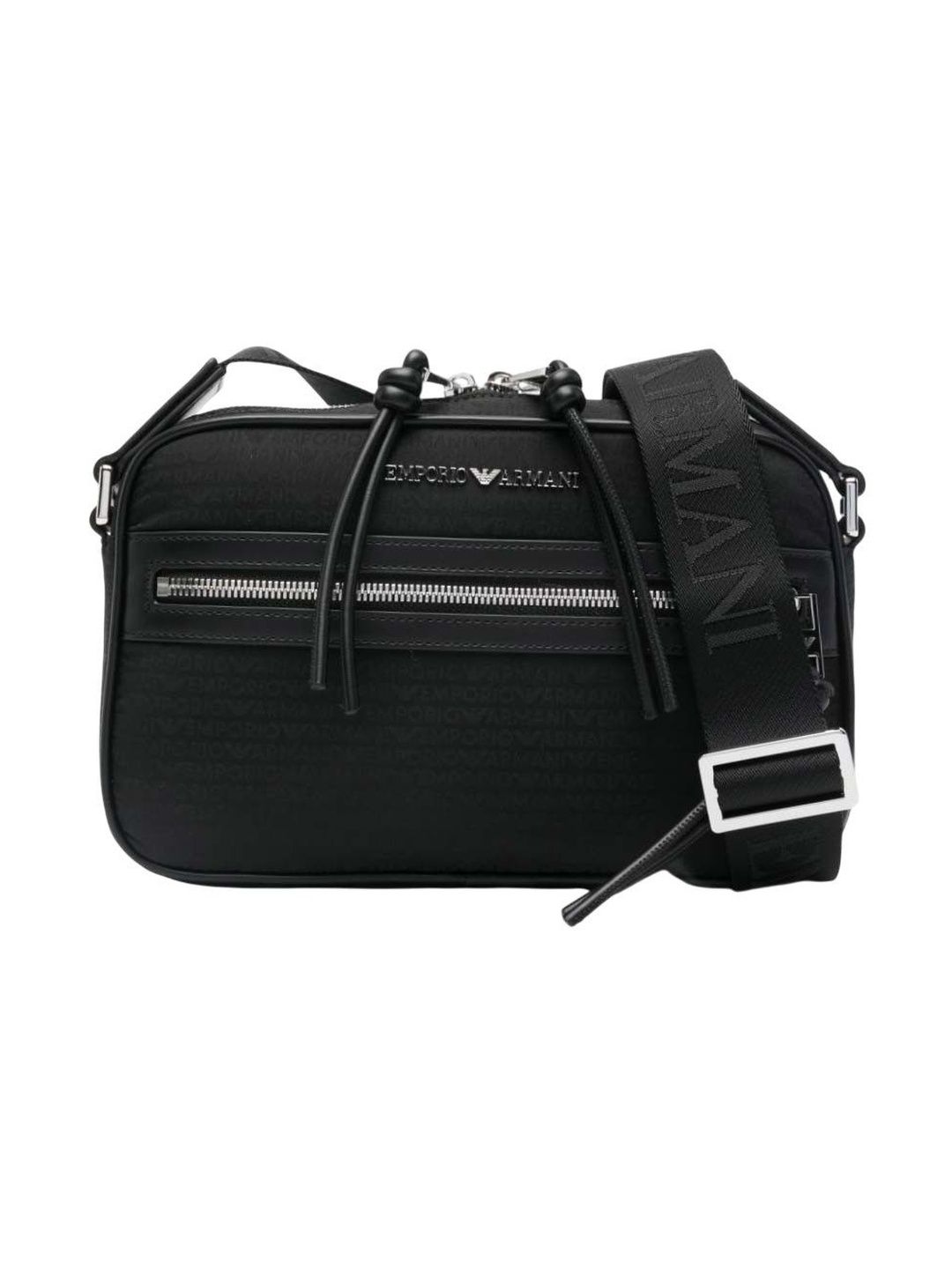 Emporio Armani Black Logo Medium Crossbody Bag-picture-12