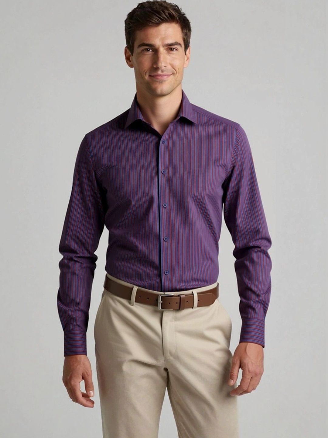 Camicissima Men Slim Fit Striped Casual Shirt-picture-32