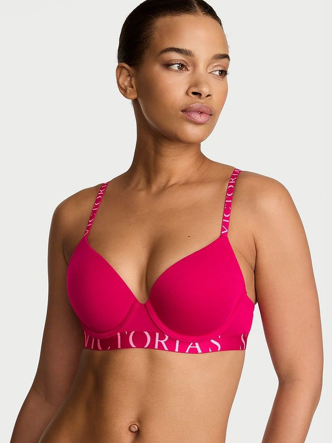 Victoria's Secret Typography Bra Medium Coverage Underwired Heavily Padded-picture-26