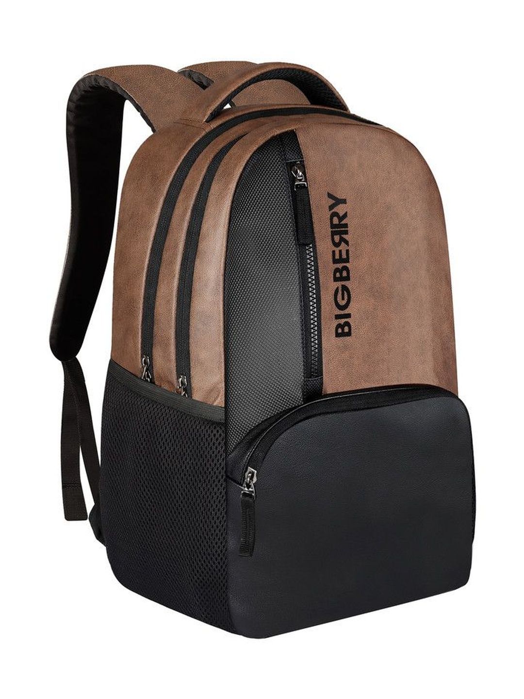 BIGBERRY Unisex Rodeo 2 Leatherite Faux Leather Laptop Backpack-picture-48