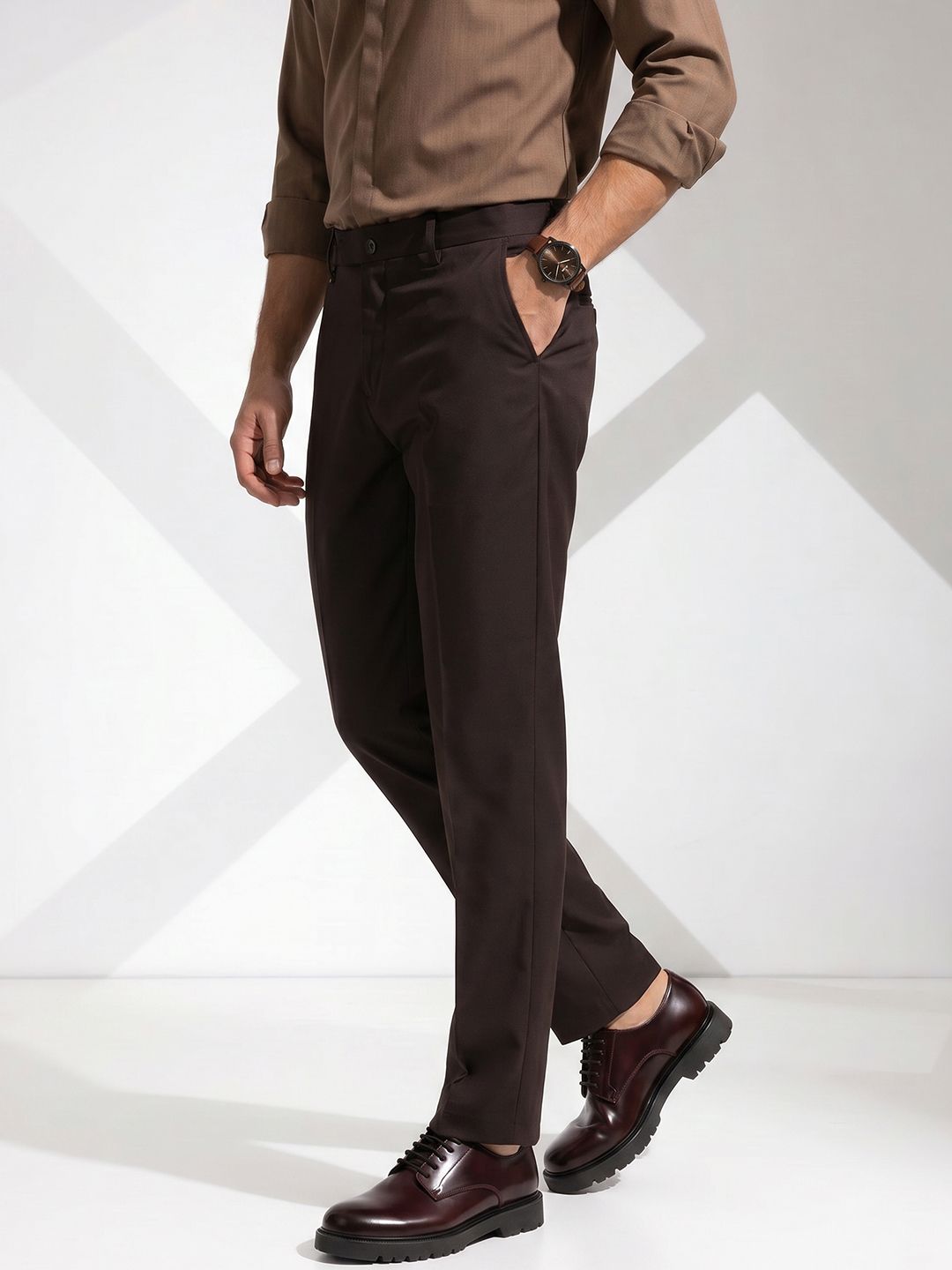 INVICTUS Men Regular Fit Formal Trousers-picture-53