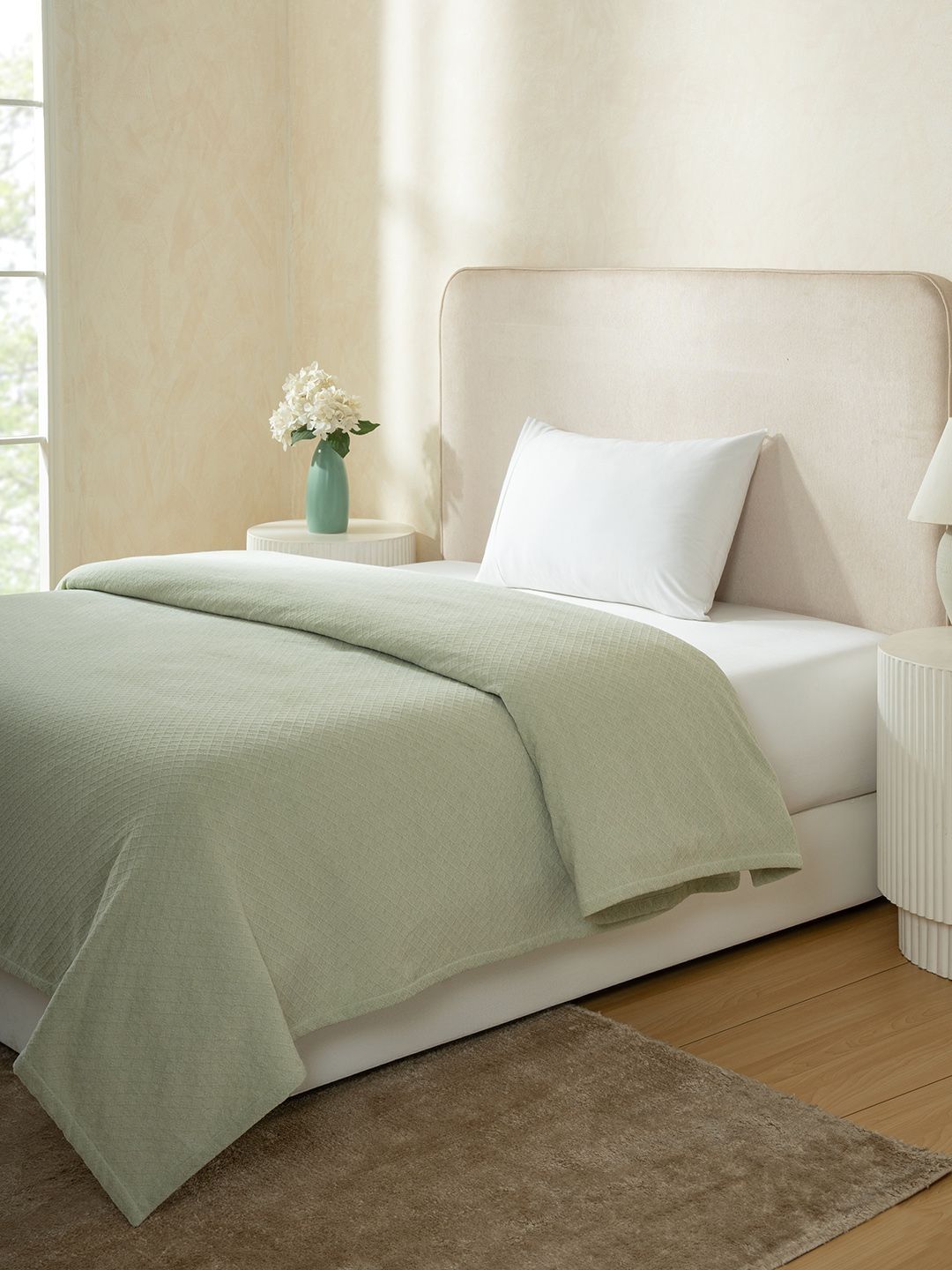 MASPAR Green 256 GSM Single Bed Covers-picture-45