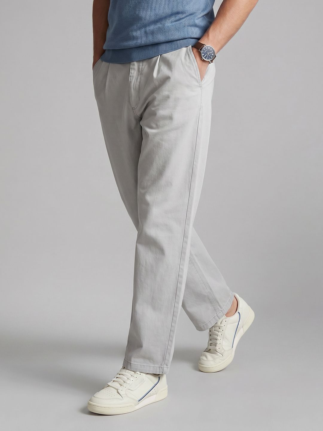 Allen Solly Men Relaxed Fit Woven Trousers-picture-39
