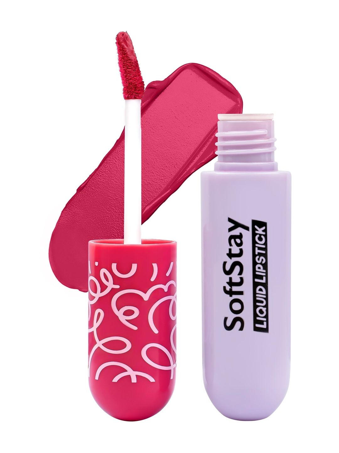 Million Colors Soft Stay Highly Pigmented Liquid Lipstick - 4 ml - Fuchsia - 12-image-12