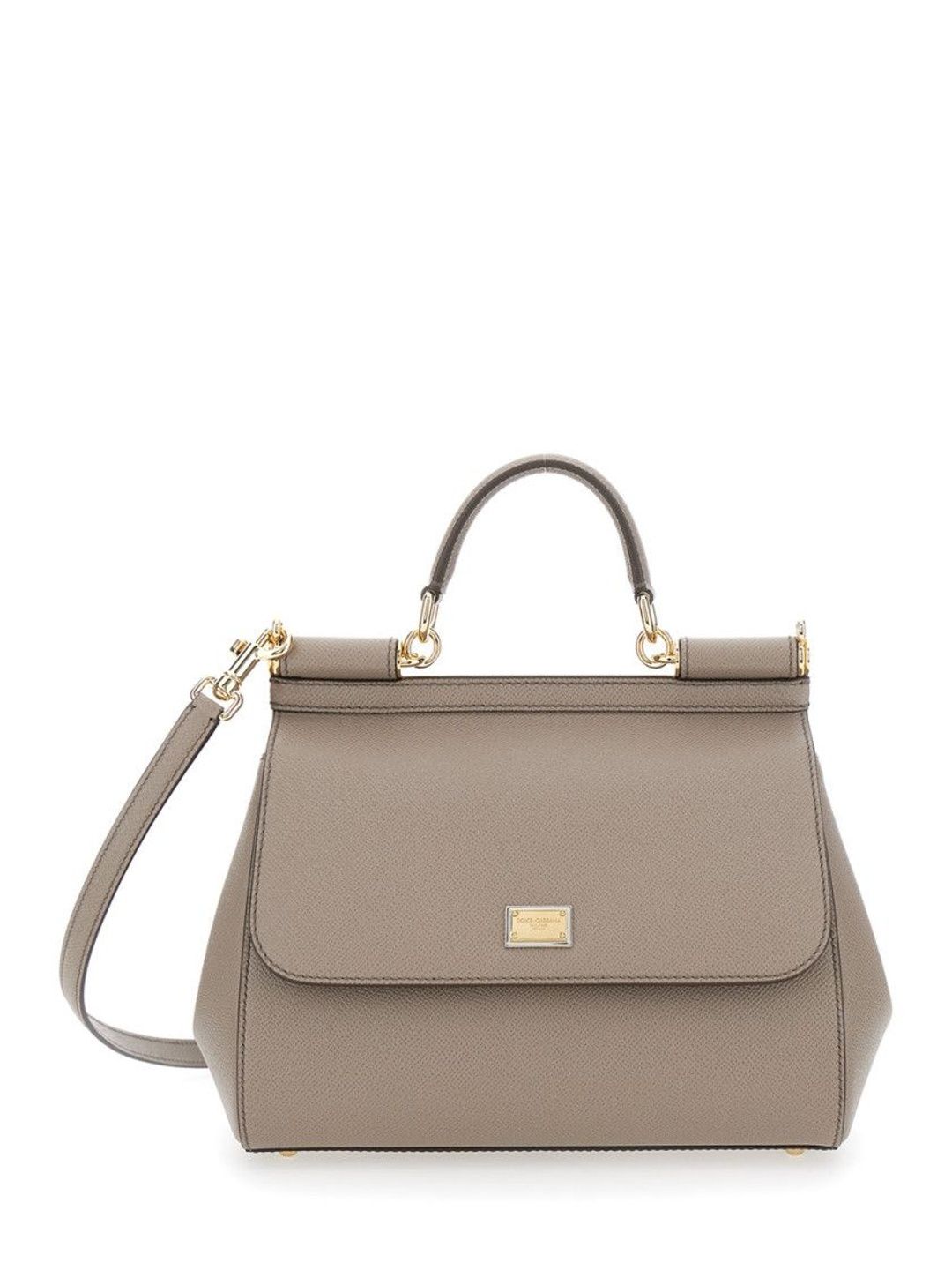 Dolce & Gabbana Taupe Sicily Large Satchel-picture-42