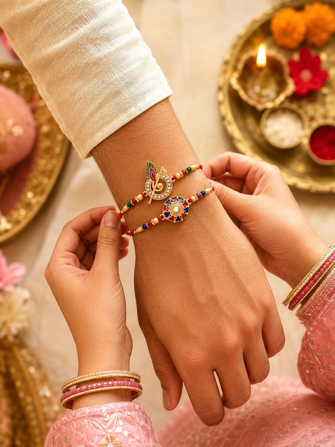 DeoDap 6-Pcs Rakhi Gift Set-image-40