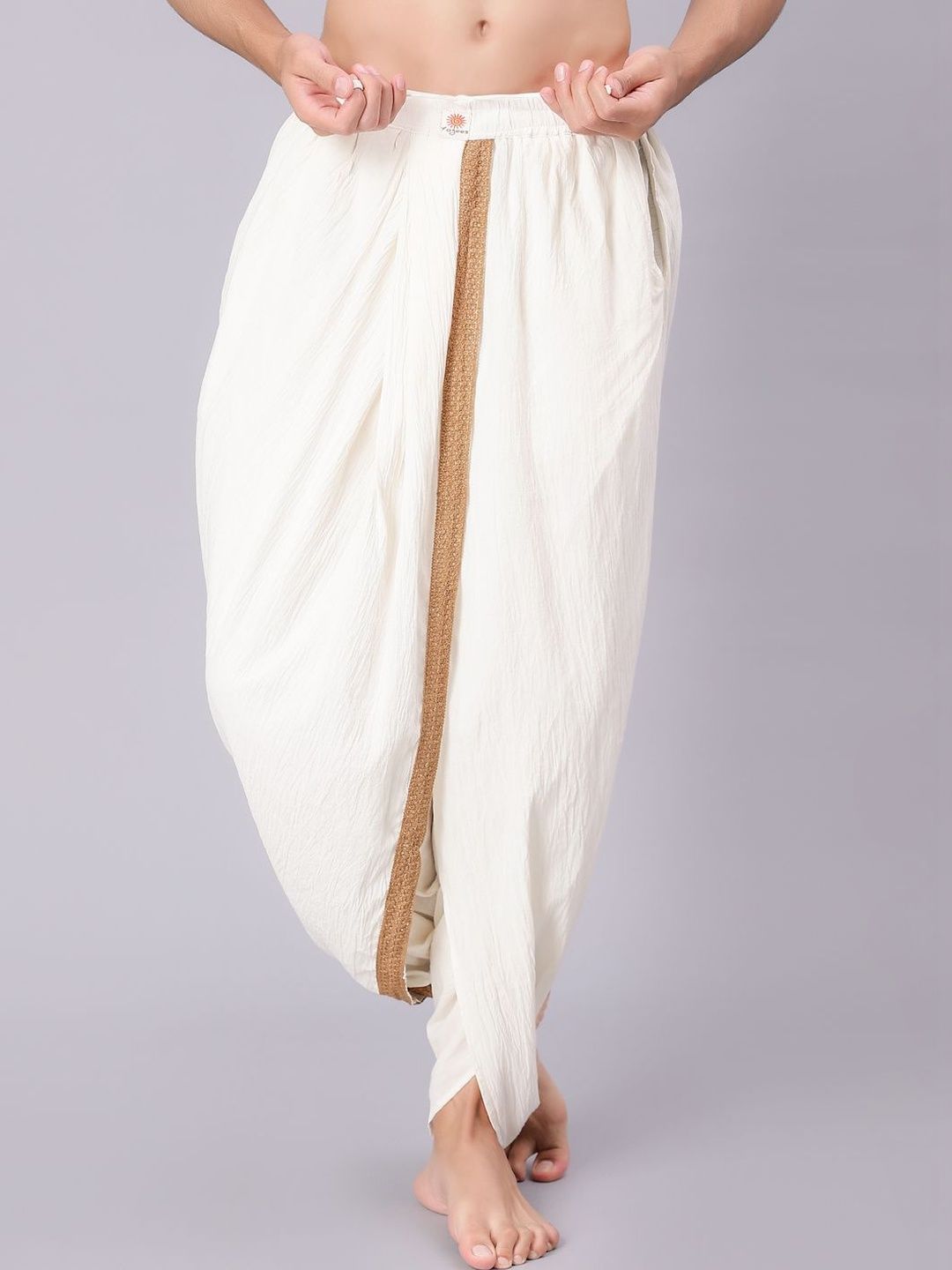 niira.co Men Embroidered Cotton Dhoti Dhotis-image-27